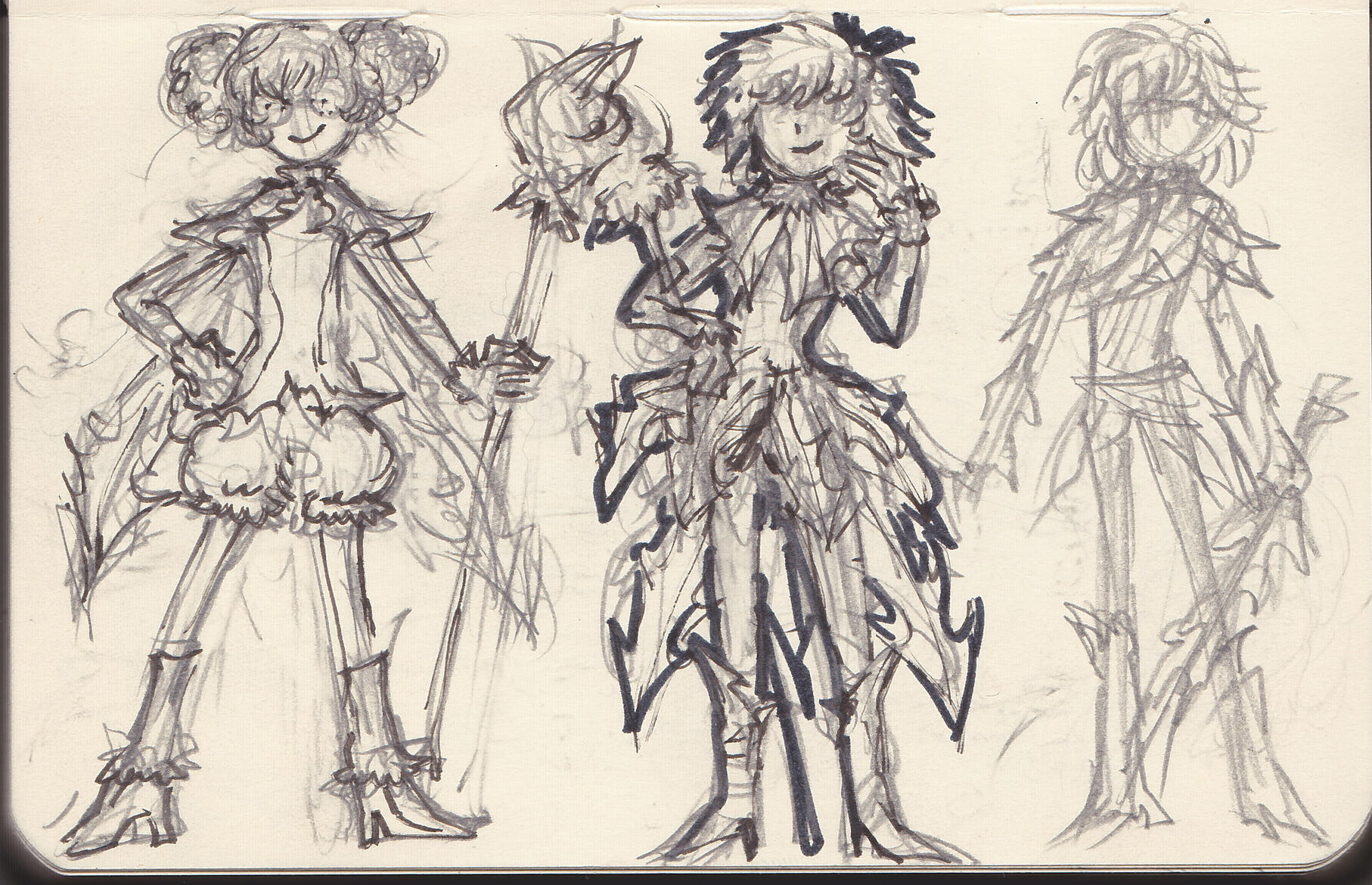 First exploration sketches
