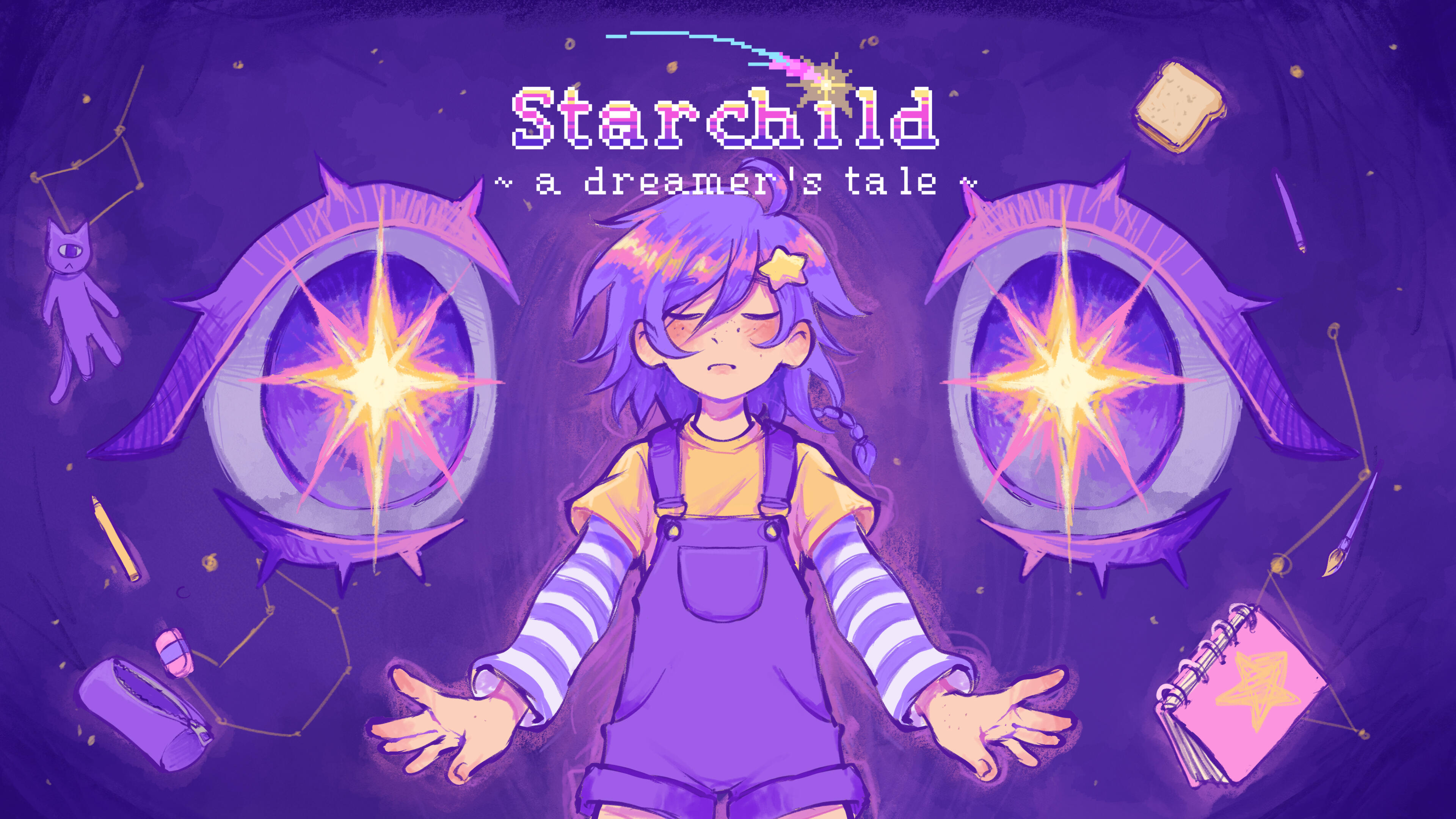 Title screen for "Starchild - A Dreamer's Tale" (personal).